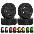 thumbnail image 3 of 4pcs 68mm -Tires Rubber Tire Wheel Tyre for XV01 XV02 TT01 TT02 PTG-2 1/10 RC -Racing Car Upgrade Parts Brown, 3 of 6