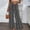 (Fashion 50)Black, variant on Women Fashionable Long Pants with An Asymmetrical Dot Print Summer Casual Cropped Wide Leg Full Length Pants