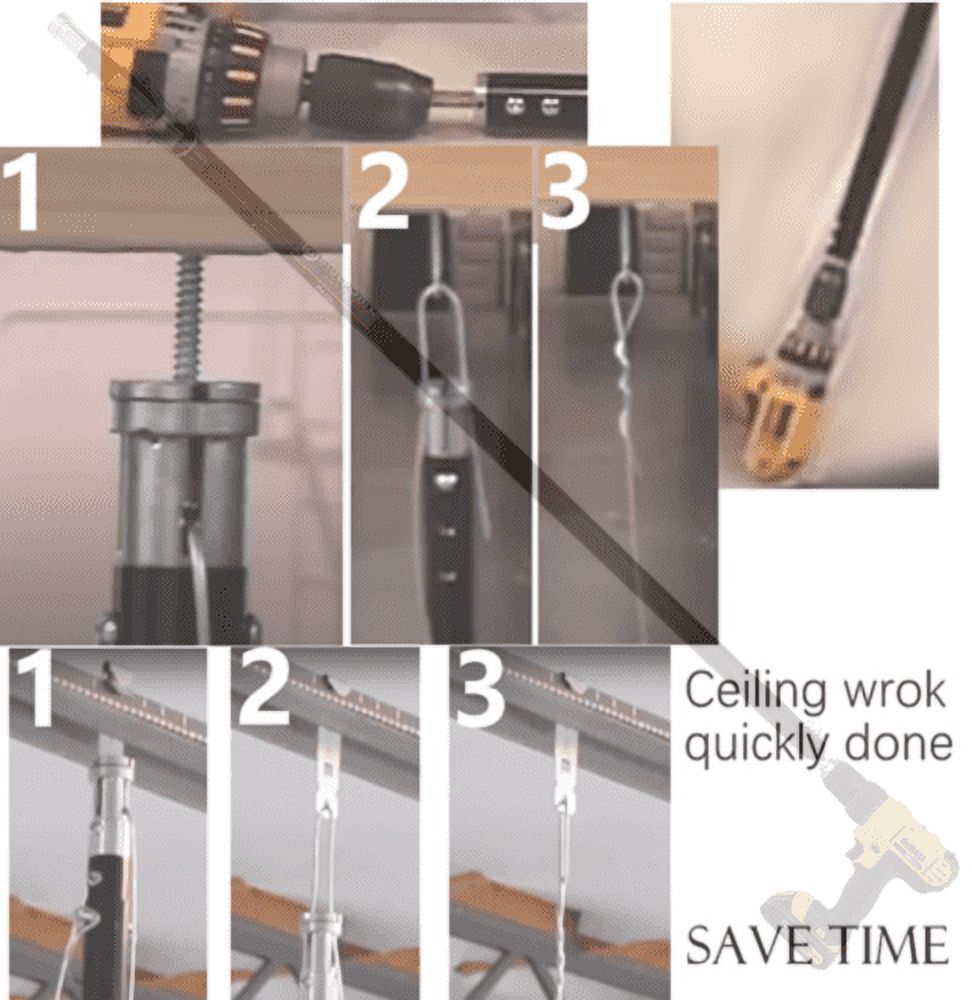 Ceiling Grid Wire Pole Shelly Lighting