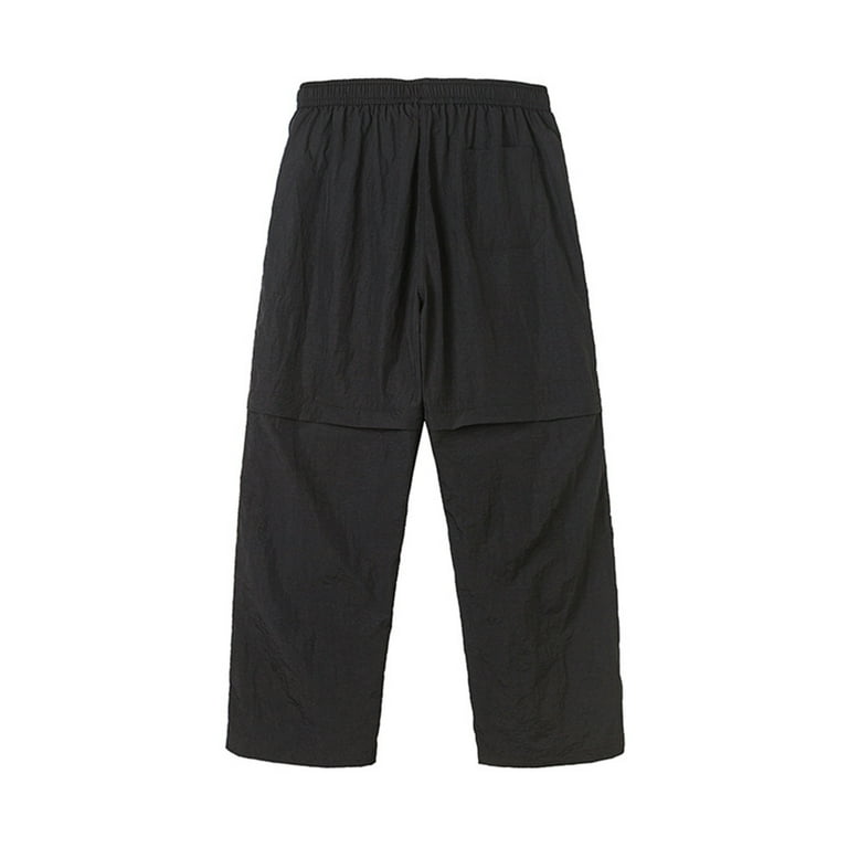 HOOMEUMY Men's Convertible Hiking Pants Zipper Shorts Lightweight