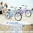 thumbnail image 6 of Ambifirner Adult Beach Cruiser Bike 7 Speed Bicycles, Multiple Colors 26"Inch Beach Cruiser Bike, 6 of 7