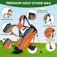 thumbnail image 4 of XDriveMax 5 Pieces Kids Golf Club Set, Junior Golf Club Set Ages 4-8 Includes Stand Bag, 5# Hybrid, 6/7#, 9/P# Irons and Putter Right Hand for Boys Girls, 4 of 7