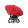 thumbnail image 3 of OSP Designs Papasan - Chaise - Pivotante - polyester, Cadre en Métal - Rouge, 3 of 6