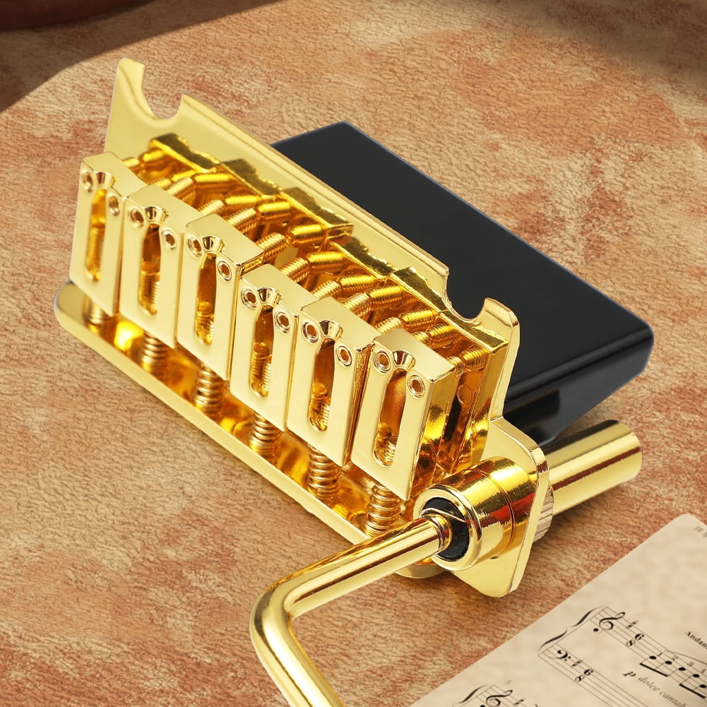 HUISZJ Electric Guitar Bridge, 10.5mm Electric Guitar Tremolo System Bridge, 6 String Electric Guitar