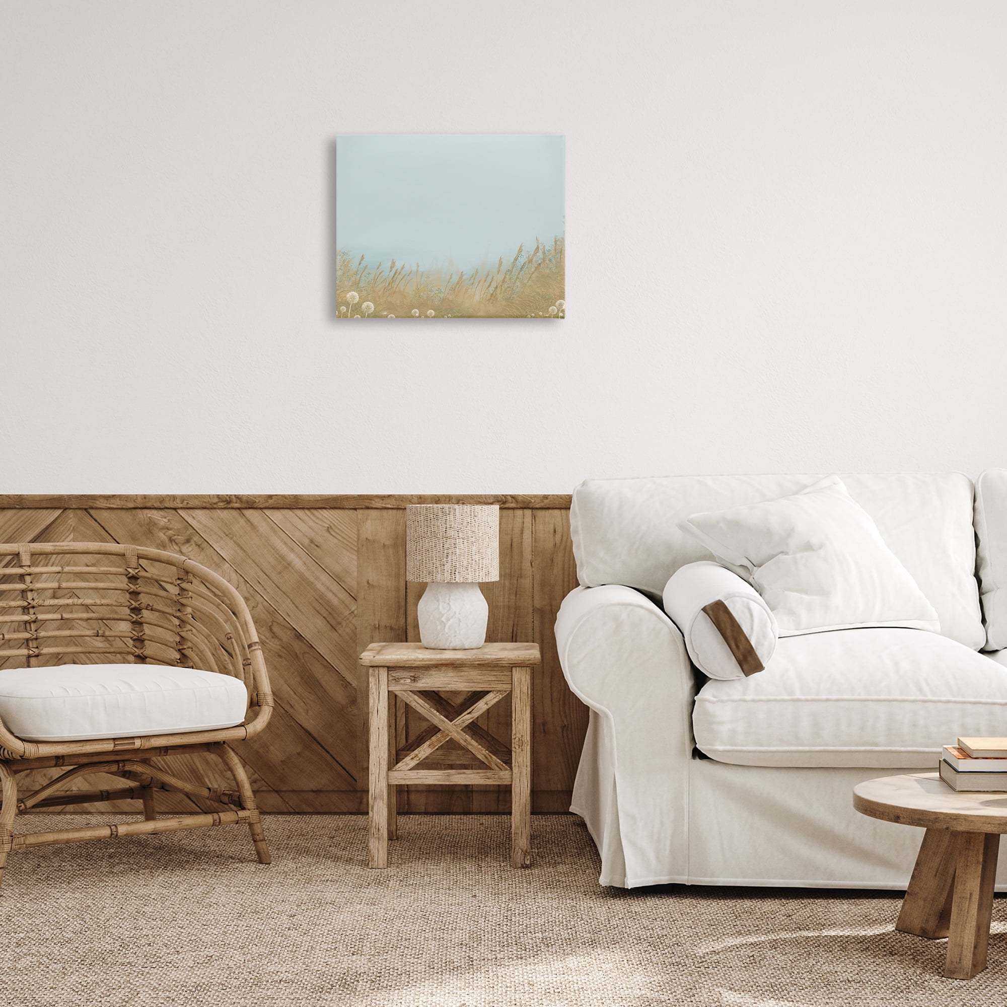 Misty Meadows Blowing in Wind Canvas Wall Art, design by Renel Peters