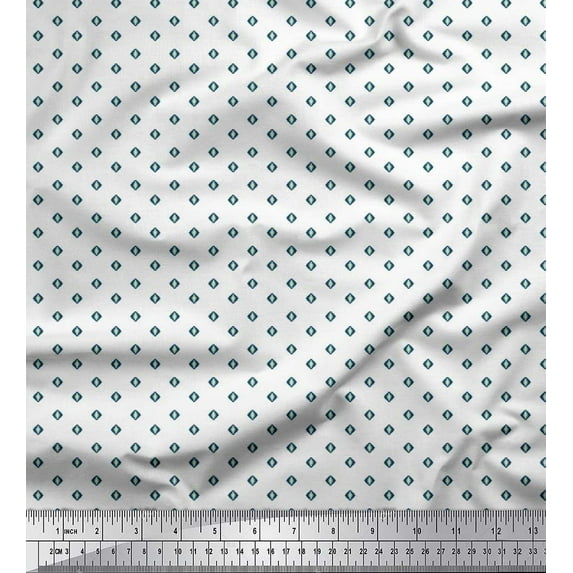 Soimoi Rayon Fabric Geometric Small Print Fabric by The Yard 42 Inch Wide