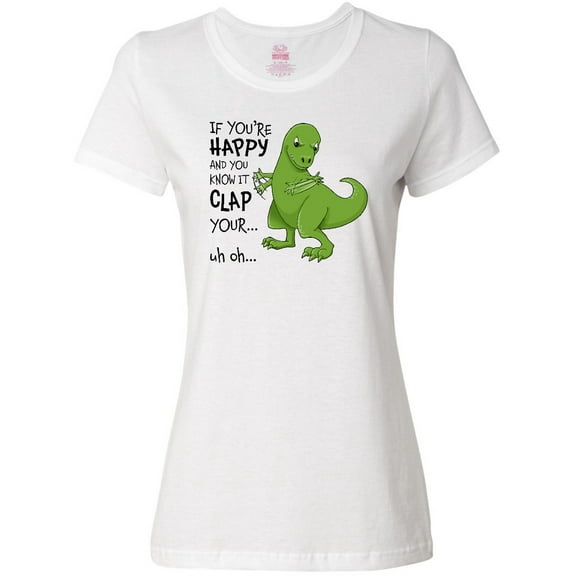 Inktastic T-Rex Can't Clap Women's T-Shirt