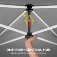 thumbnail image 4 of Outsunny Abri Instantané Imperméable 9,8 Pi x 9,8 Pi, Blanc, 4 of 10