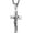 Silver, variant on Men's Stainless Steel Cross Crucifix Bible Prayer Pendant Necklace 22+2" Chain
