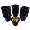 thumbnail image 2 of Empress 1 oz. BLACK Plastic Disposable Portion Souffle Container Food Cups with Lids (Pack of 500 Sets), 2 of 6