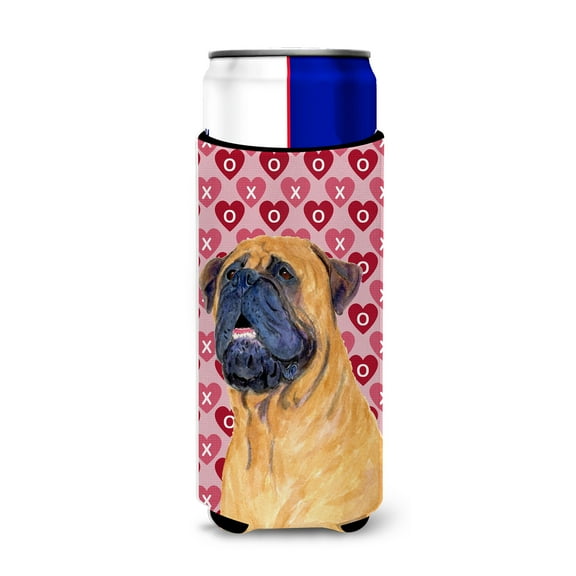 Mastiff Hearts Love and Valentines Day Portrait Ultra Hugger for slim cans