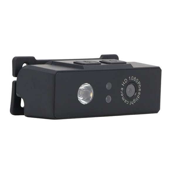 Cámara Con Faro LED, Cámara Deportiva Resistente Al Agua IP68 De 2MP, Gran Angular De 120 Grados, Batería De 1800mAh Para Acampar Al Aire Libre Y Senderismo