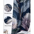 thumbnail image 3 of Summer Flower Blackout Curtains for Bedroom Living Room Darkening Curtains 84 Inch Length 2 Panels Set Purple Blue Watercolor Nature Floral Window Curtain Window Treatment Grommet Drapes 42"x84", 3 of 9