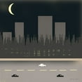 thumbnail image 2 of Kushnir, Tammy 15x15 White Modern Wood Framed Museum Art Print Titled - Nightime in the City I, 2 of 4