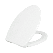 LUXE TS1008E Elongated Comfort Fit Toilet Seat with Slow Close, Quick Release Hinges, Non-Slip Bumpers, and Fits with LUXE Bidets (White)