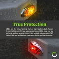 thumbnail image 5 of 8pc 2.5" Amber Red LED Trailer Marker Light Chrome Bezel DOT FMVSS 108 SAE P2Â&nbsp;, 5 of 8