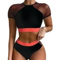 thumbnail image 1 of Nuevo traje de baño de malla con vendaje, bikini sexy de cintura alta, 1 of 7