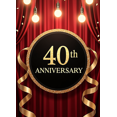 thumbnail image 4 of 40th Golden Anniversary Celebration Banner Backdrop Sparkling Lights Ribbon Background Party Décor Corporate Events Milestone Celebration, 4 of 4