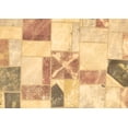 thumbnail image 1 of Ahgly Company Indoor Rectangle Patchwork Brown Transitional Area Rugs, 6' x 9', 1 of 4