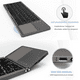 Clavier Bluetooth Pliable, Clavier Bluetooth avec Pavé Tactile Compatible pour les Fenêtres Android Tablette Blanc – image 5 sur 8