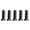 Black, variant on CEORPER 400pcs Quality Cooling Fan Mounting Screws For PC Chassis And Radiators
