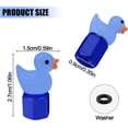 thumbnail image 6 of 4 Pack Cute Duck tire Valve caps, Glow in The Dark Tire Valve Caps, Interesting and Practical Tire Decoration, Can be Used for Cars, Motorcycles, Trucks, and Bicycles.(Blue), 6 of 14
