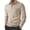 Khaki, variant on Men's Formal Casual Shirt, Long Sleeve with Woven Jacquard Detail, Perfect for Holiday Gatherings & Upscale Casual Wear White 2XL