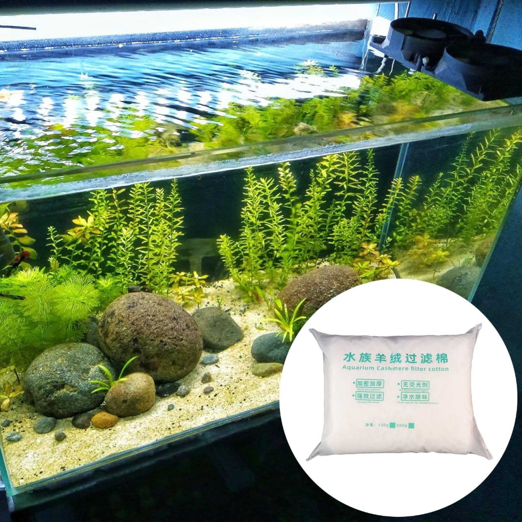 Fishtanks Filter Sponge Cotton for Household Aquariums Cashmere Cotton Easy Hand Tear Filter Cotton Filtration Accessory