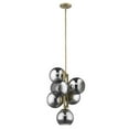 thumbnail image 3 of Lunette 6-Light Aged Brass Pendant, 3 of 5