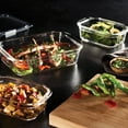 thumbnail image 3 of Rubbermaid Brilliance Glass Food Storage Container, 1.8 L (8 Cup), 1 Pack, 3 of 7