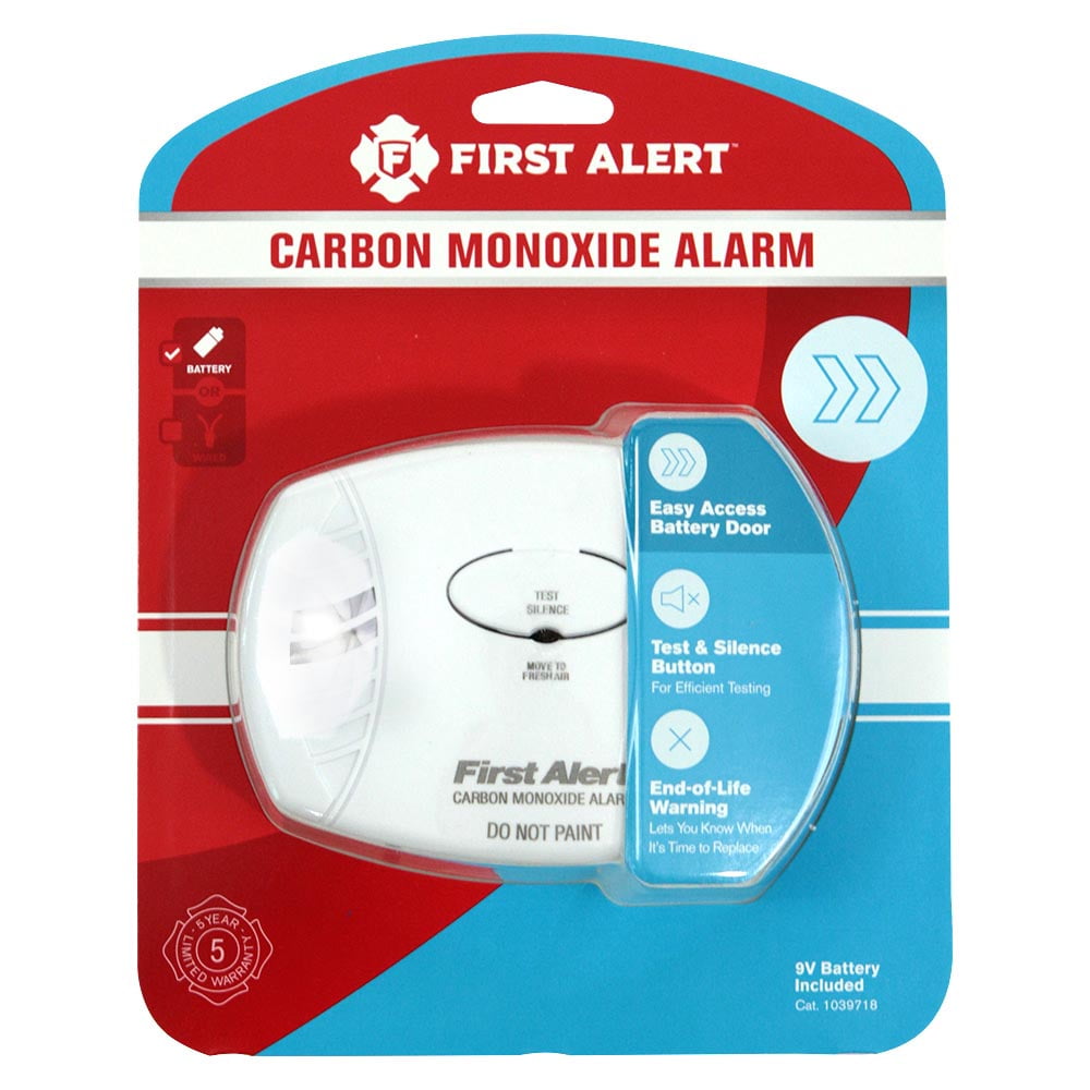First Alert Carbon Monoxide Alarm, Battery Operated