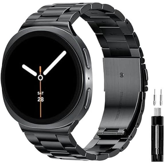 Stainless Steel Band Compatible with Samsung Galaxy Watch 8 7 6 5 4 Classic FE Pro 40mm 44mm 46mm 43mm 47mm 45mm 42mm 20mm Men Women Milanese Replacement Metal Elegant Casual