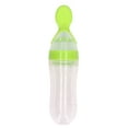 thumbnail image 3 of Silicone Baby Spoon, Green Multipurpose High Temperature Resistance Spoon Feeder Easy To Use  For Baby, 3 of 8