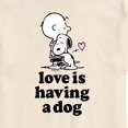 thumbnail image 3 of Peanuts - Love is Having a Dog - Men's Short Sleeve Graphic T-Shirt, 3 of 6