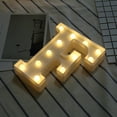 thumbnail image 3 of Zeceouar Decorations for Home/Party, Alphabet LED Letter Lights Light Up White Plastic Letters Standing Hanging A M &, 3 of 3