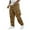 Brown, variant on Taqqpue Mens Cargo Pants Casual Hiking Workout Joggers Outdoor Recreation Sweatpants Elastic Waist Drawstring Stretch Relaxed Fit Work Pants