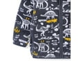 thumbnail image 5 of WIBACKER Toddler Kids Polar Fleece Warm Jacket Baby Boys Autumn Winter Zip Coat Stand Collar Outerwear - Dinosaur, 5 of 8