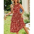 thumbnail image 5 of Zeagoo Sleeveless Dress for Women Summer Midi Dress Dress Round Neck Tshirt Dress Plain Casual Loose Fit Shift Dresses Aline Sundress, 5 of 6