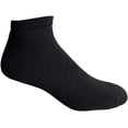 thumbnail image 2 of SOCKS'NBULK Mens Cotton No Show Socks, Soft Sports Socks In Bulk, King Size 10-13 (Black, 12), 2 of 6