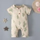 thumbnail image 2 of Body De Bebé Canastilla Onesies Para Niñas Pequeñas Niños Mono De Manga Corta Con Estampado De Letras Mameluco Verde Odeerbi LM103-5959, 2 of 9