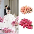 thumbnail image 2 of AOOOWER 200Pieces Artificial Rose Flower Head For Weddings Bouquets Party Table Centerpieces Home Decoration 1.18Inch Rose Buds, 2 of 18