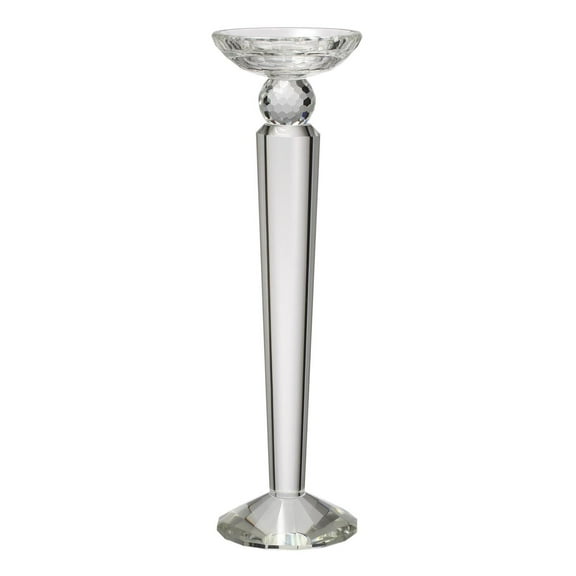 A&B Home 12" Lucent Candlestick Holder-Color:Clear,Style:Vintage Glamour