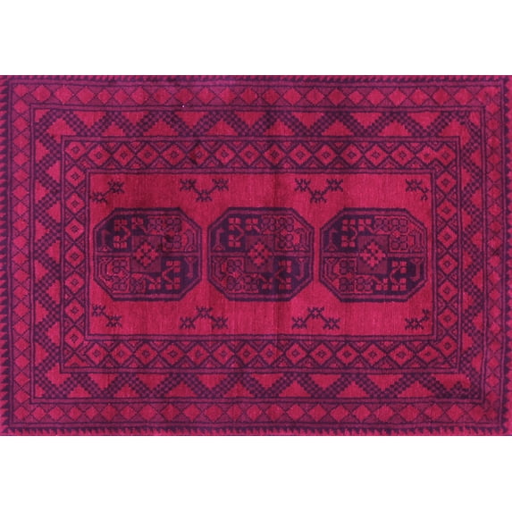 Ahgly Company Indoor Rectangle Persian Pink Traditional Area Rugs, 4' x 6'