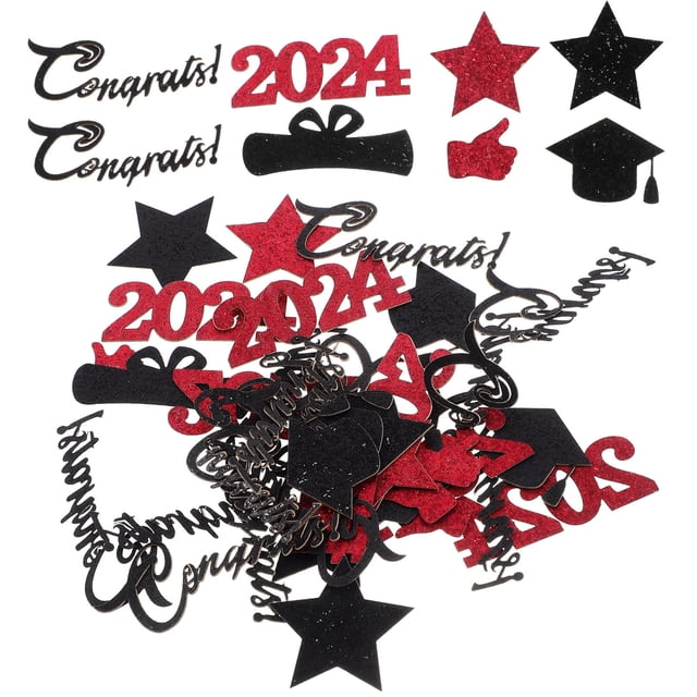 LIFKOME 1 Set of Graduation Party Supplies Red Paper for Centerpiece Table Decoration Graduation Party