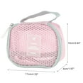 thumbnail image 2 of Unique Bargains 1 Pc Lightweight Storage Makeup Bag for Business Travel Flannel Fabric Pink, 2 of 5