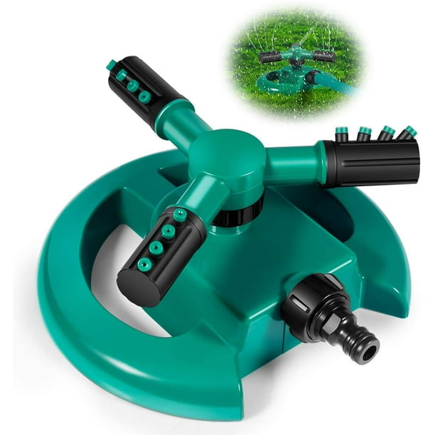 Garden Sprinkler, Automatic Rotating Lawn Sprinkler, 360 Degree Large