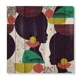 thumbnail image 3 of Designart 'Ethnic Geometric Silhouette of African American III' Modern Print on Natural Pine Wood, 3 of 5