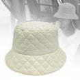 thumbnail image 6 of Milageto Winter Bucket Hat Down Cotton Comfortable Headwear Warm Hat for Adults Women Beige, 6 of 8