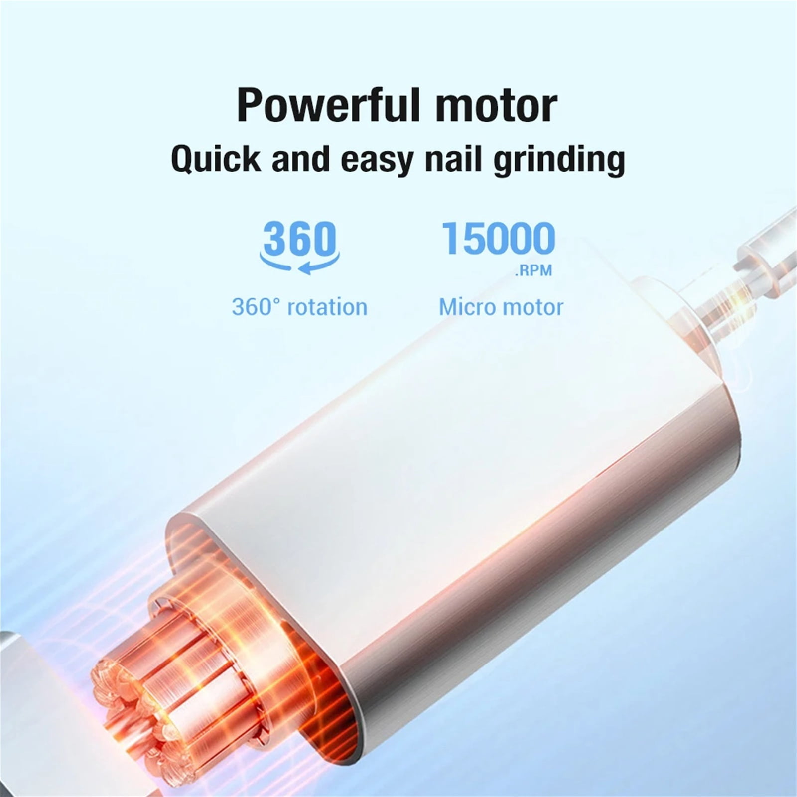Professional Electric Nail Polisher Drill Bits Manicure Machine with Art Sanding File Pen Dead Skin Removal And Polishing Tool
