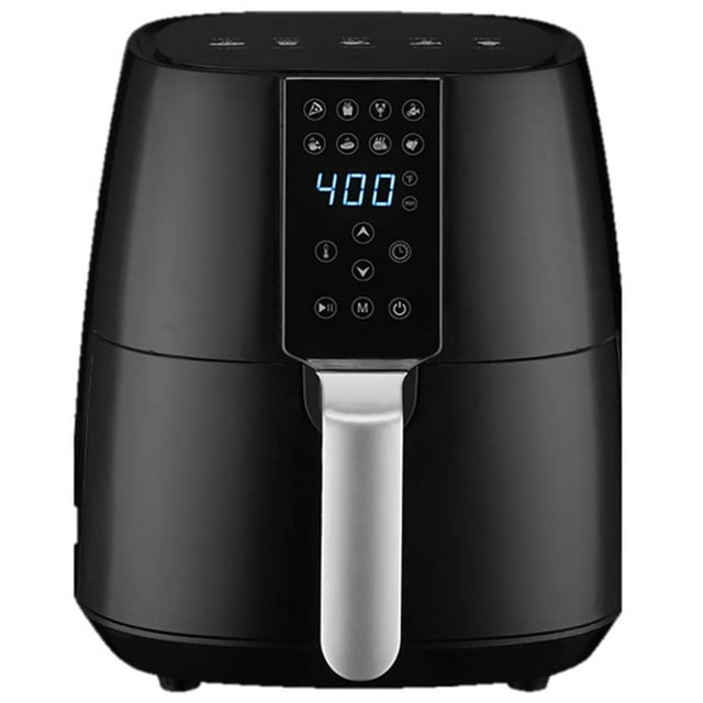 Toastess 3.8 Liter Digital Hot Air Fryer, Black - 8 Preset Functions
